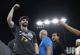 Milwaukee Brewers celebrate after defeating the Los Angeles Dodgers to win the 2026 National League Championship Series