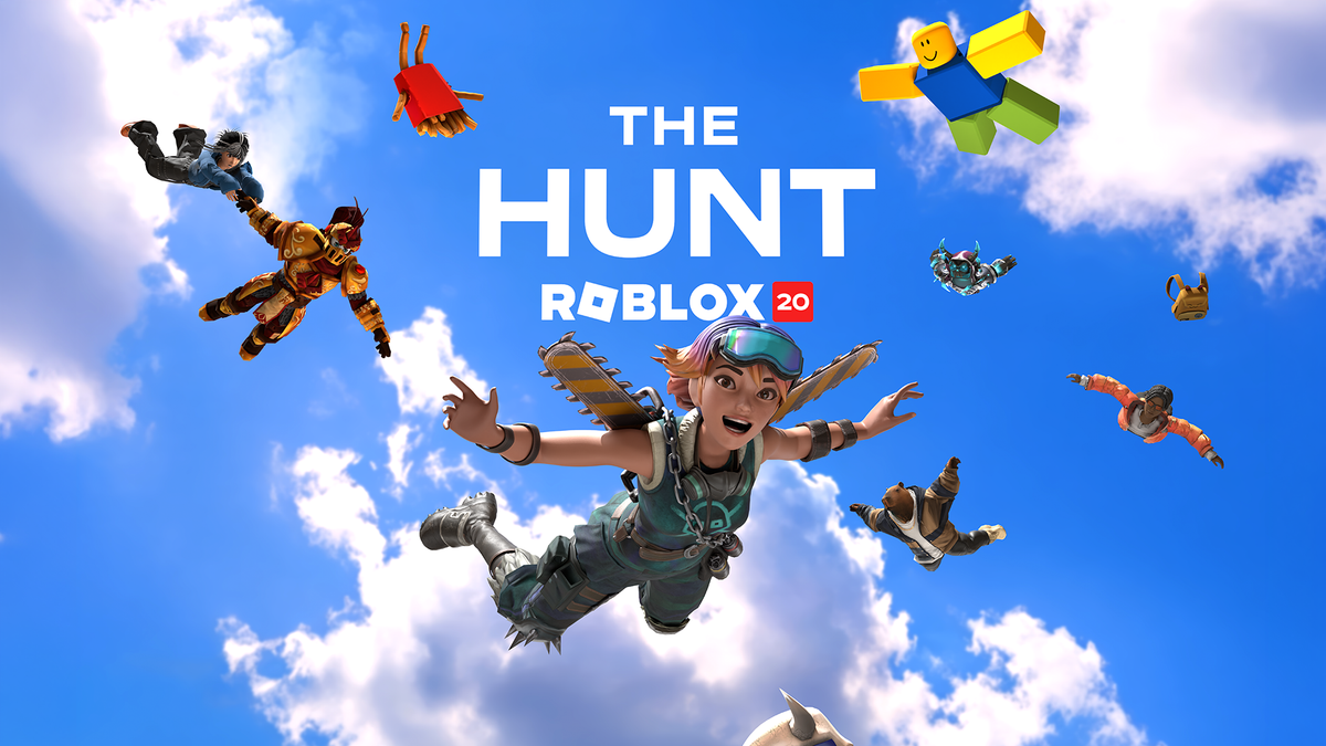 Roblox The Hunt platform event promotional artwork used as historical context for planning a cross-game event with friends