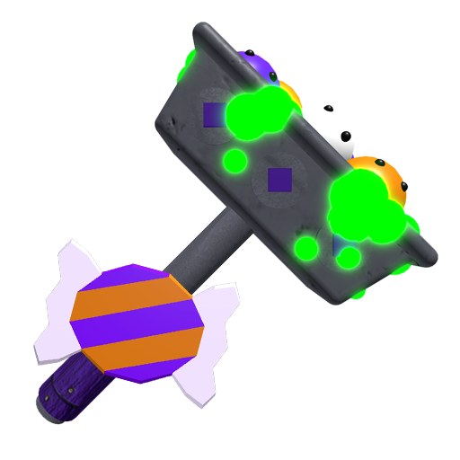 Halloween-themed hammer image posted by the Flee the Facility developer account; historical seasonal context, not the 2026 Beasthammer