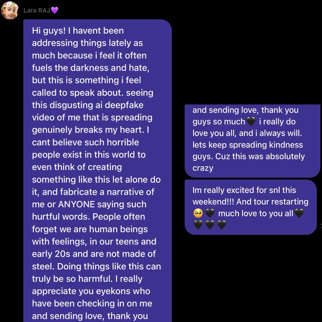 Lara Raj’s Deepfake Statement Cuts Deeper Than a Simple Call-Out