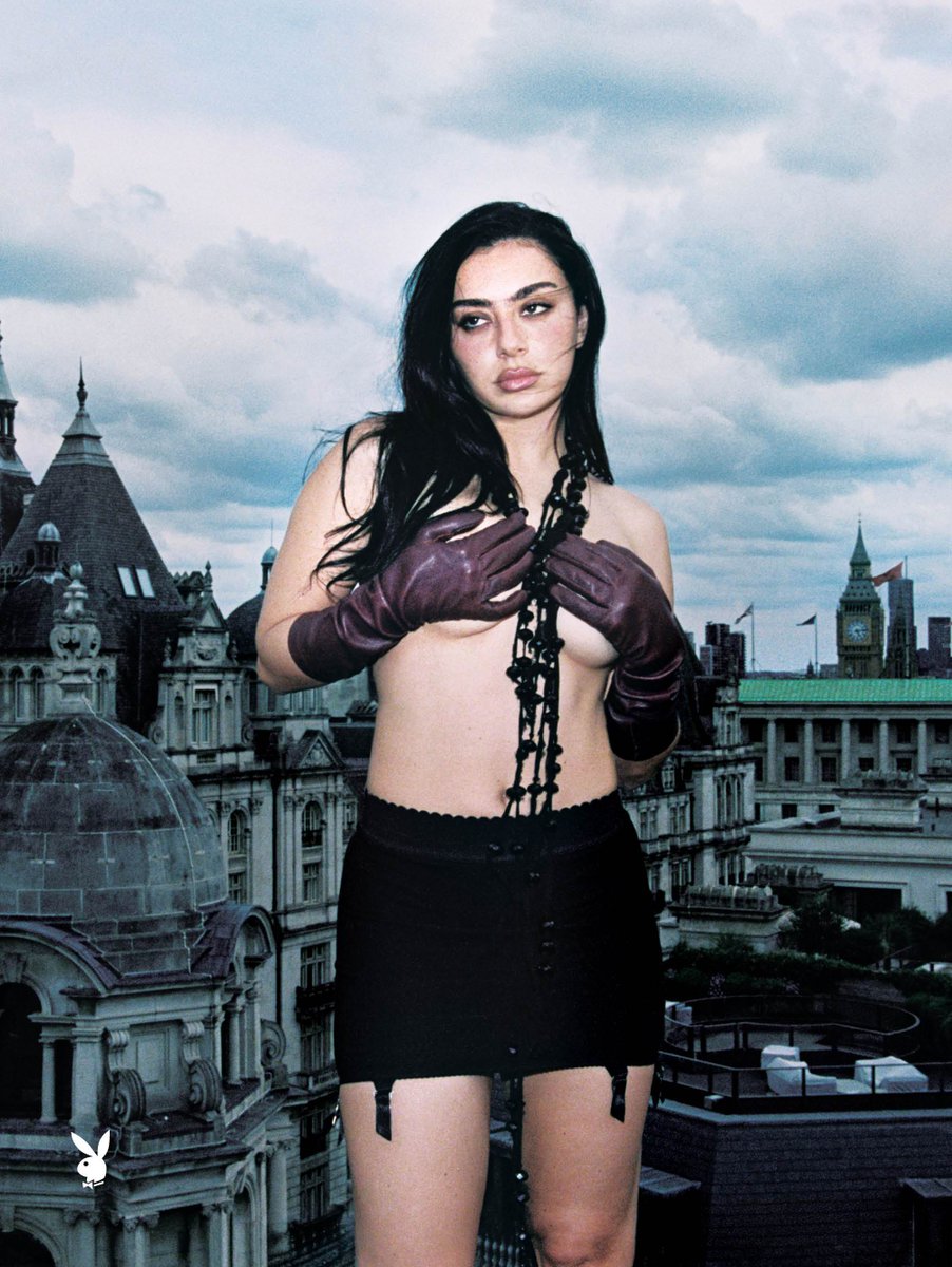 Charli XCX Goes Topless on a River Thames Barge for Playboy Fall 2026 Cover