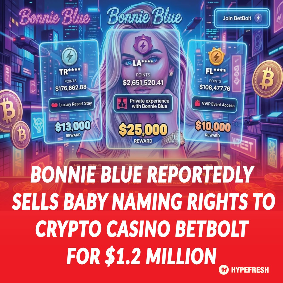 Bonnie Blue Sells Baby’s Name for £1.2M to Crypto Casino BetBolt — Police and Critics Push Back
