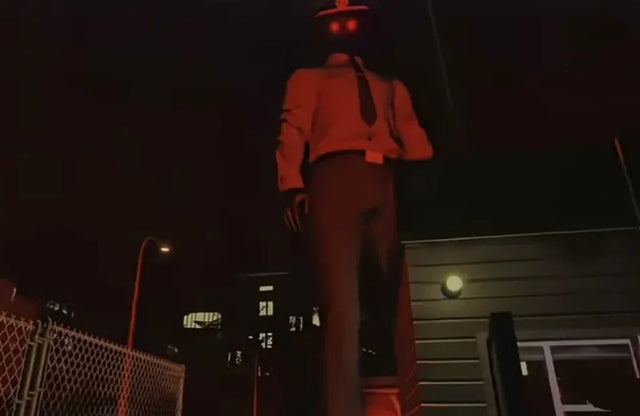 The Inspector in the original Scary Shawarma Kiosk game, illustrative character artwork