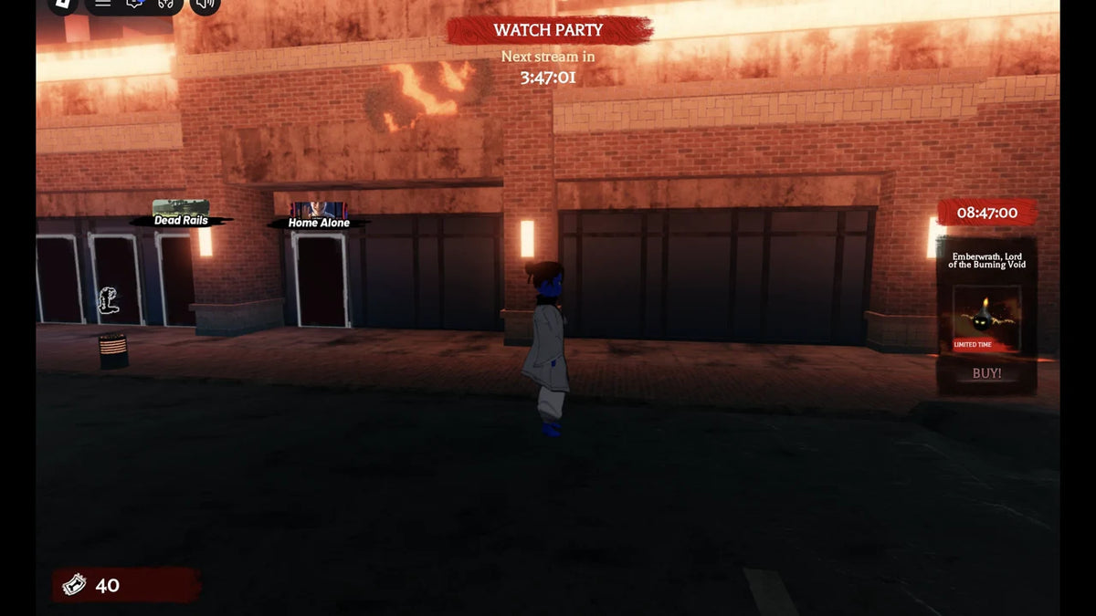 The Hollow Roblox event hub and Halloween reward displays, illustrating the event where the Floor 6 free UGC item is earned