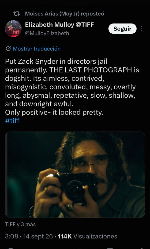 Zack Snyder’s The Last Photograph: Full Story on the 2026 TIFF Premiere, Cast, Plot & Early Reviews