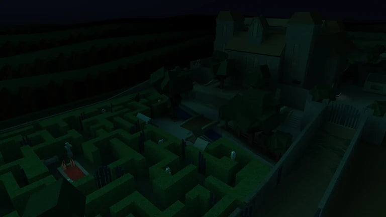 Roblox hedge maze gameplay reference for The Hollow Floor 7 puzzle-room navigation