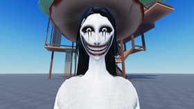 Hiachi-inspired white-faced horror character from a Roblox test experience; archival character reference, not a Hollow event screenshot