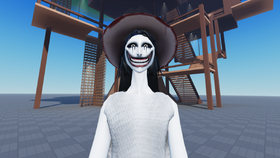 Hiachi character from a Roblox fan-made The Mimic experience, used as illustrative character context