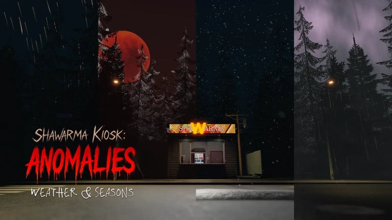 Scary Shawarma Kiosk Roblox horror game artwork, one of the games connected to The Hollow event