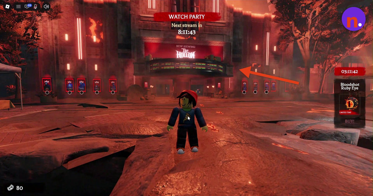 Roblox The Hollow theater lobby and elevator entrance for players catching up on missed floors