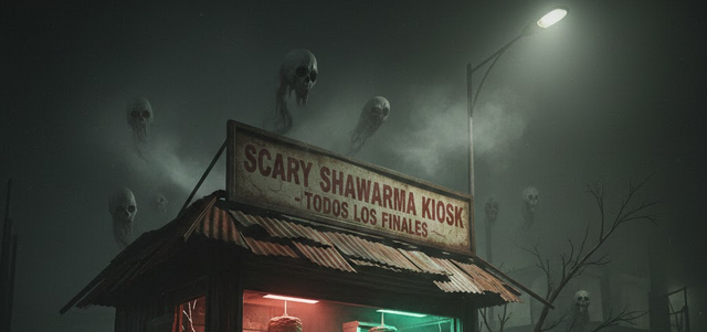 Scary Shawarma Kiosk horror-game artwork used as illustrative context for The Hollow Night 7 Inspector guide