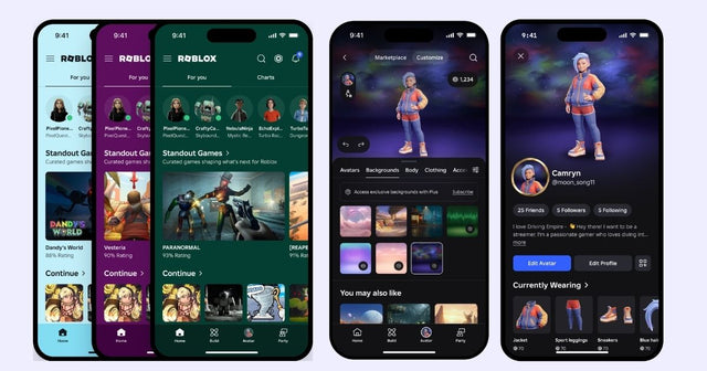 Roblox Plus app and avatar customization preview