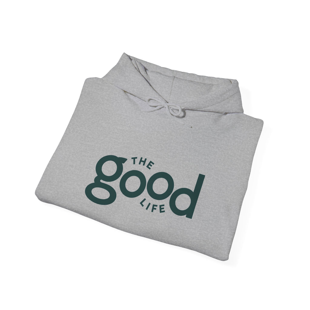 The Good Life Hoodie – Minimal Retro Logo Pullover