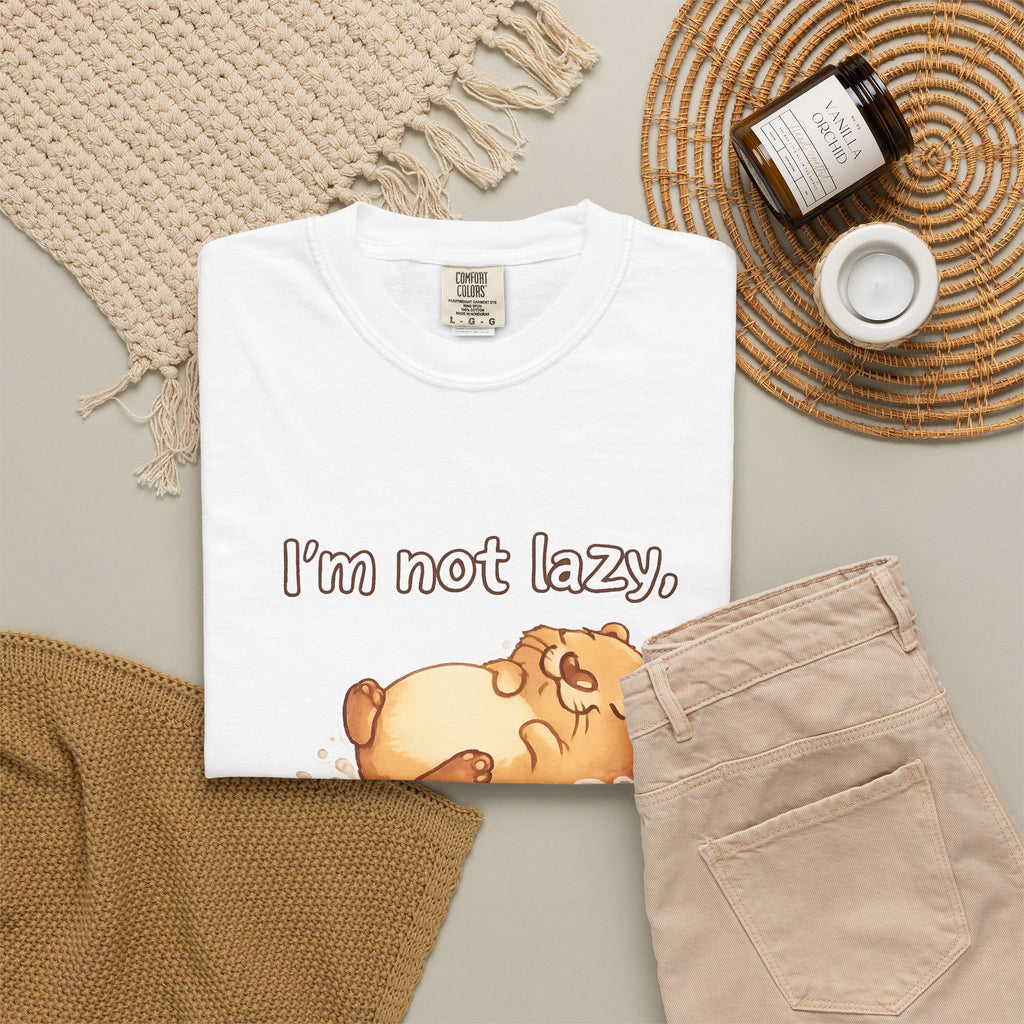 Funny 'I'm Not Lazy, I'm in Energy Saving Mode' T-Shirt