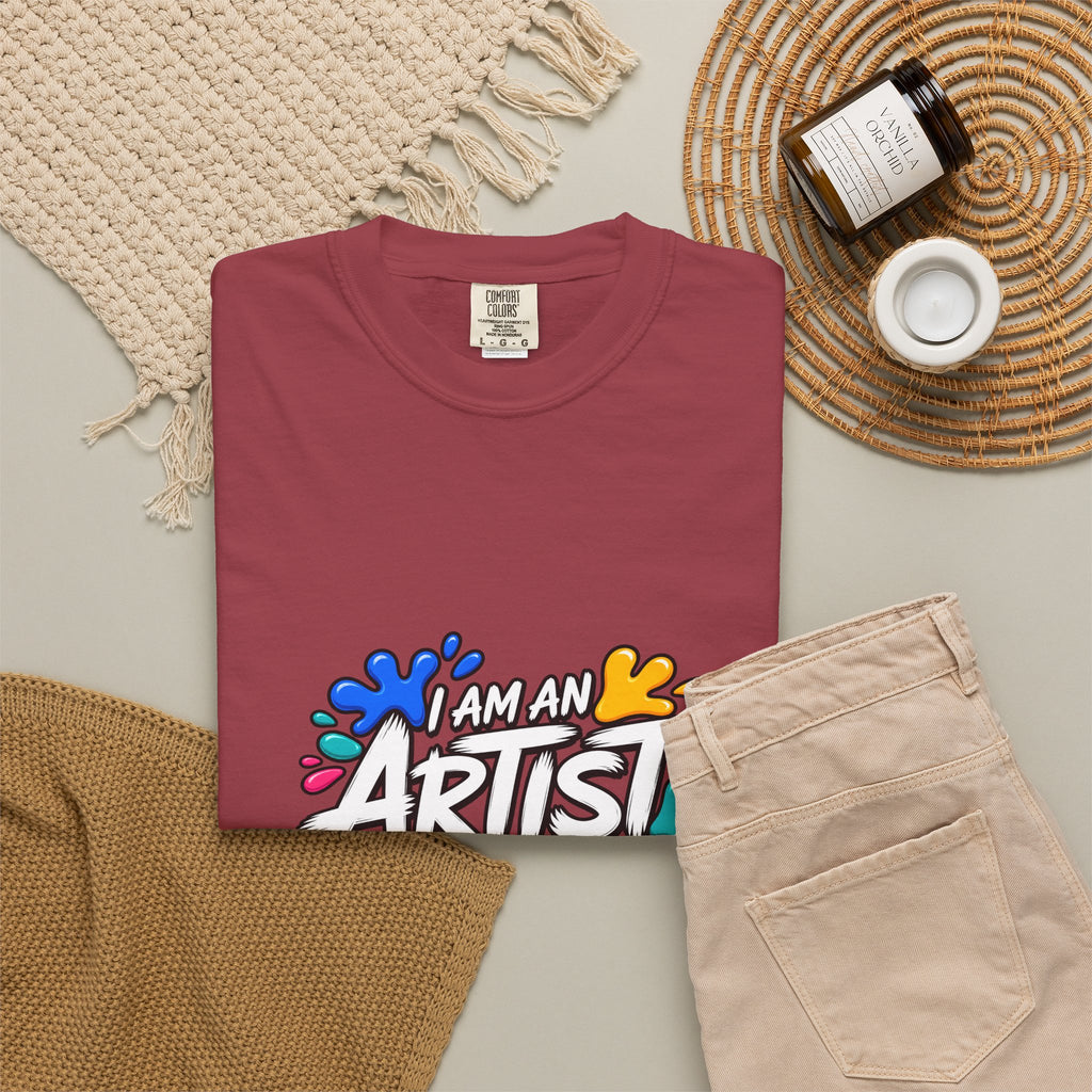Artist T‑Shirt — "Human Artist" Colorful Paint Splash Graphic Tee