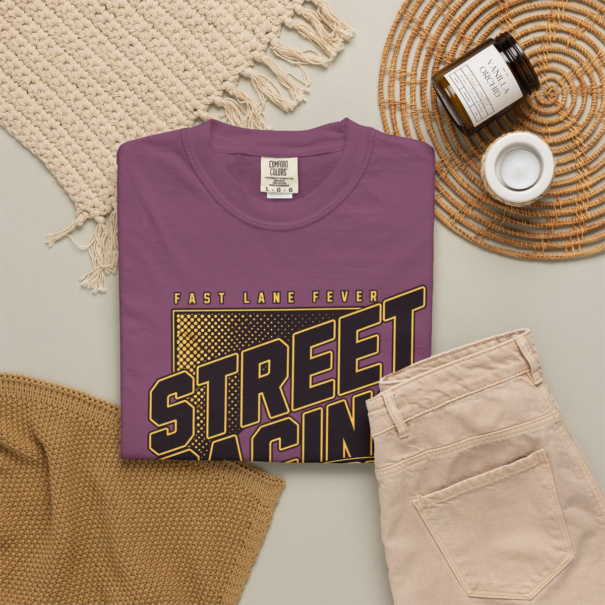 Street Racing Car T-Shirt — Retro Drift Racing Graphic Tee