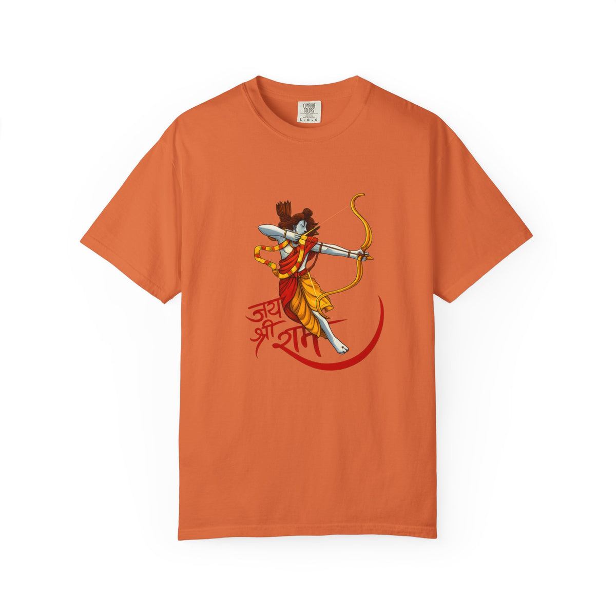 Ram Archer T-Shirt with ‘Jai Shri Ram’ Hindi Script — Hindu Festival & Devotional Tee
