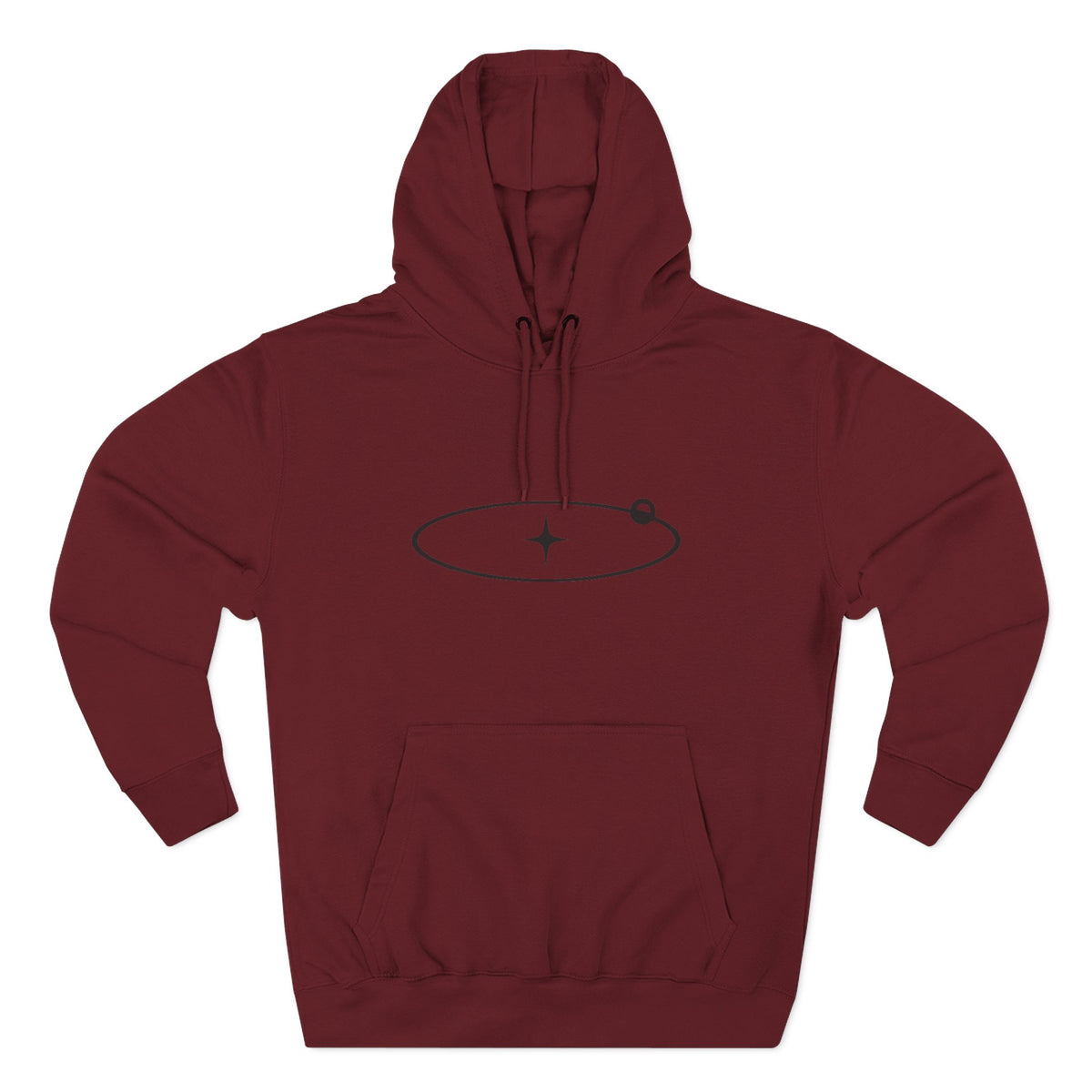Minimal Orbit Hoodie — Simple Space Graphic Pullover