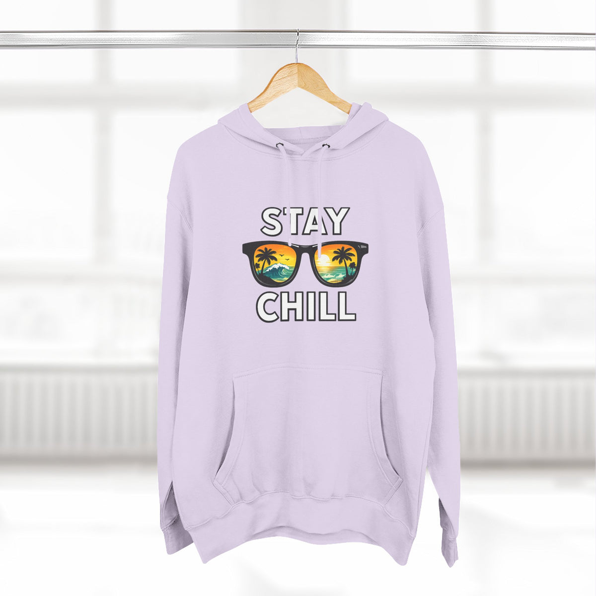 Stay Chill Sunglasses Hoodie — Casual Beach Vibe Pullover