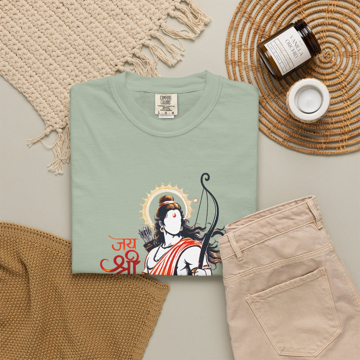 Shri Ram Bow T-Shirt — Jai Shri Ram Devotional Graphic Tee