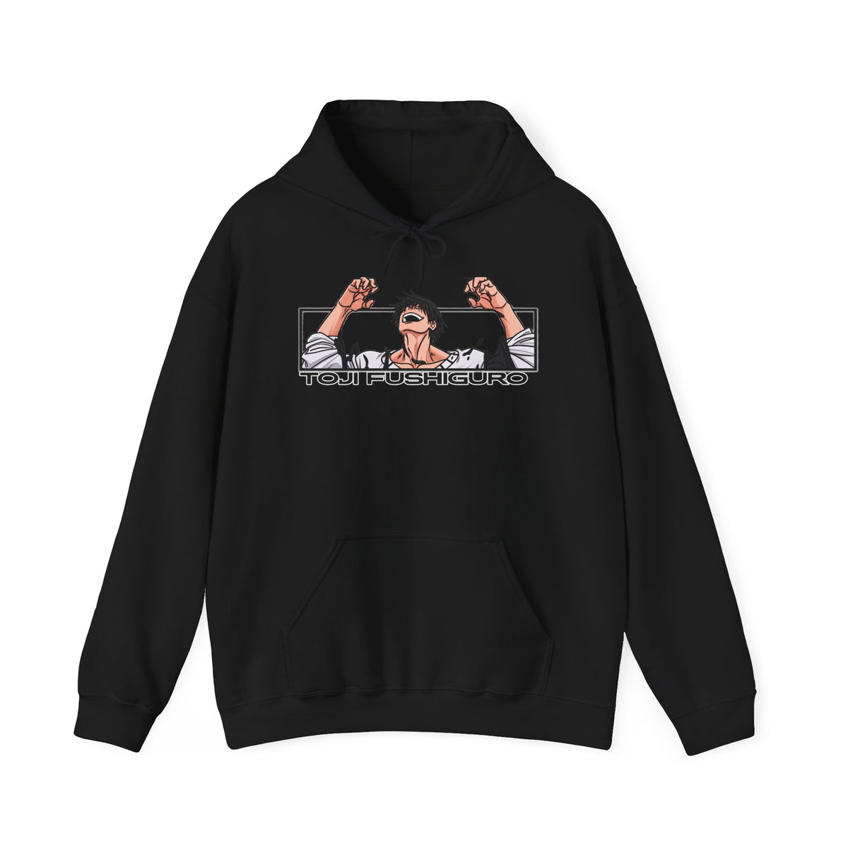Anime Character Panel Hoodie — Retro Manga Illustration Pullover