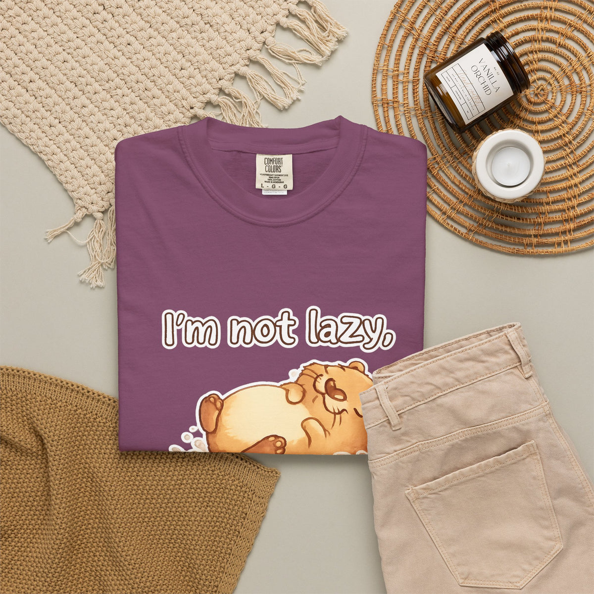 Funny 'I'm Not Lazy, I'm in Energy Saving Mode' T-Shirt