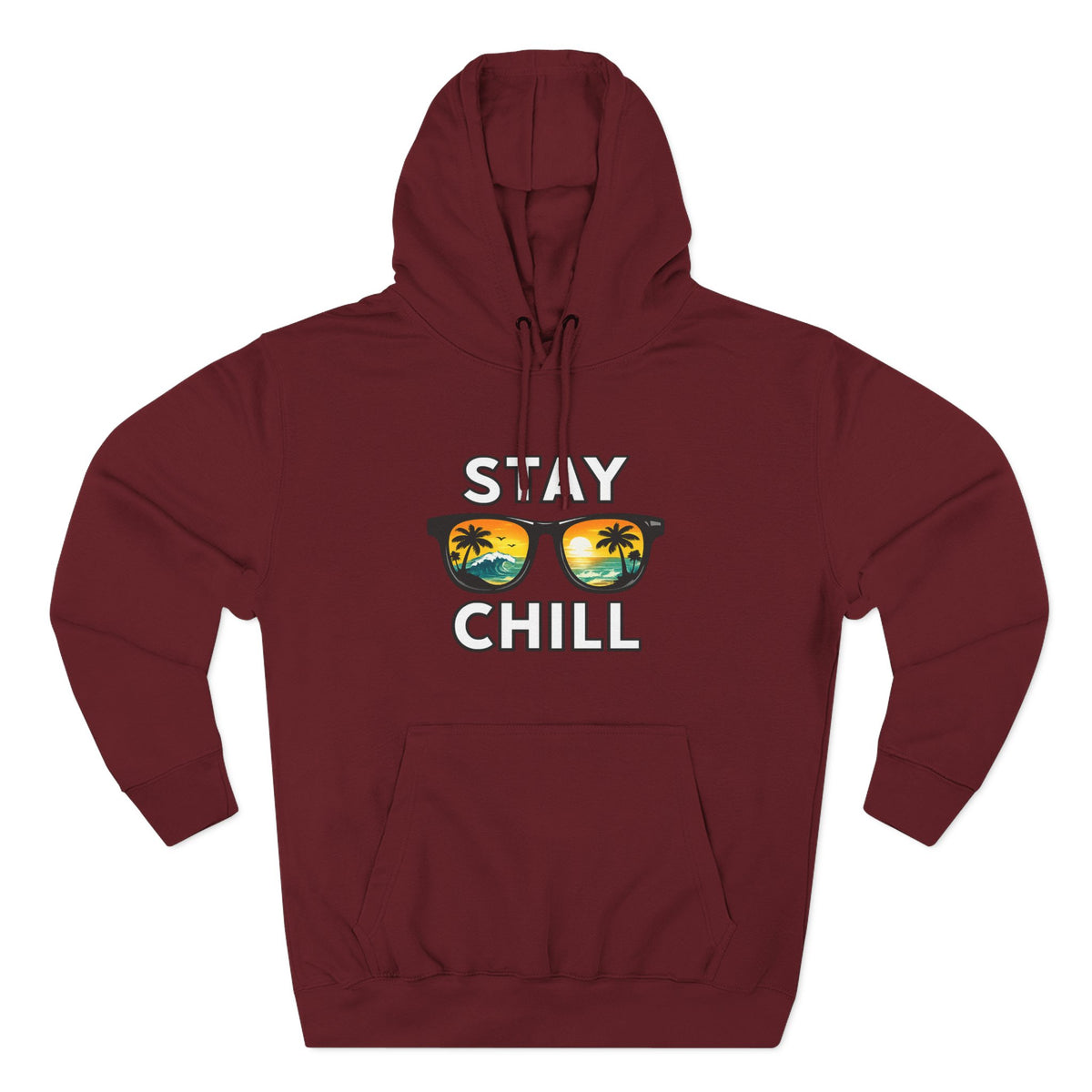 Stay Chill Sunglasses Hoodie — Casual Beach Vibe Pullover