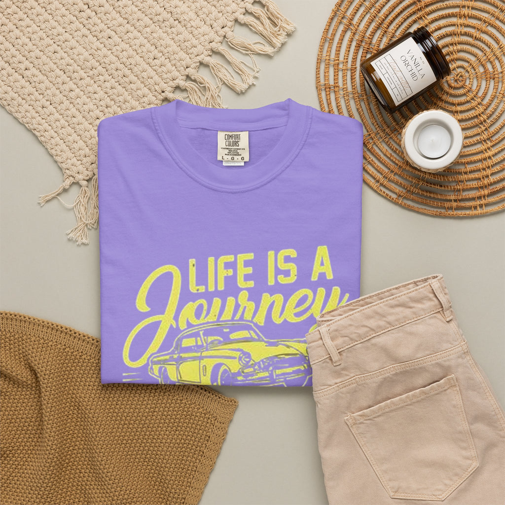 Enjoy The Ride T-Shirt — 'Life Is A Journey' Vintage Car Tee