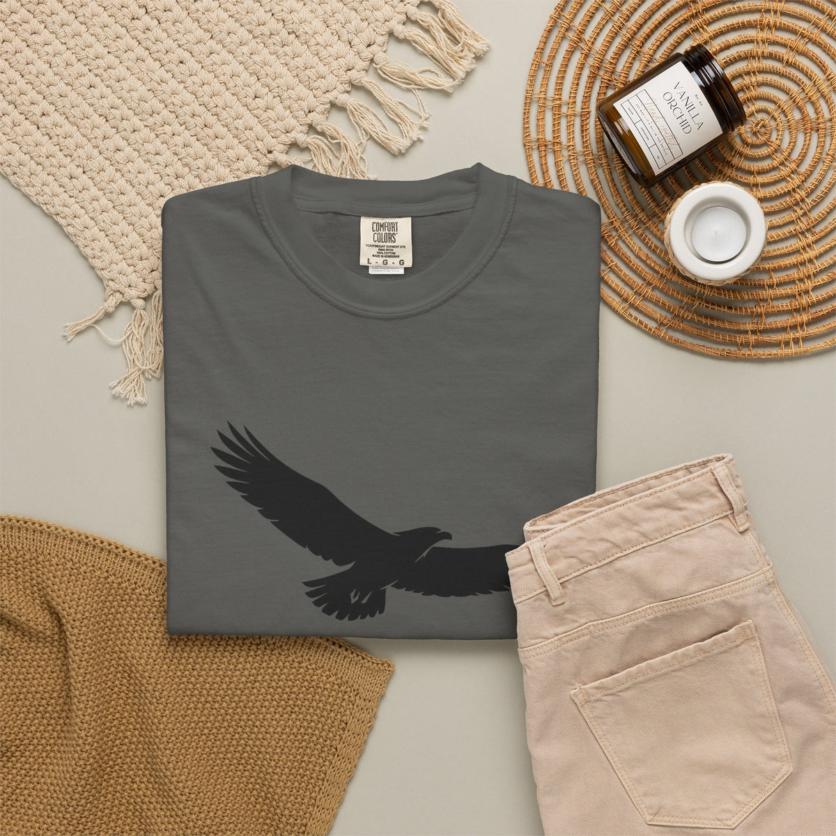 Rise Above Eagle T-Shirt — Inspirational Eagle Graphic Tee