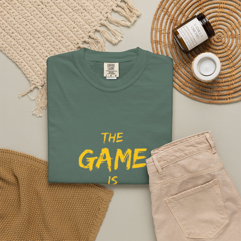 T-Shirt — “The Game Is Not Over” Motivational Graphic Tee