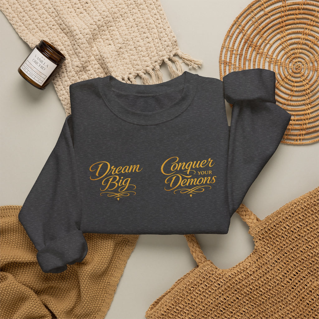 Embrace the Pain Crewneck Sweatshirt — Motivational Graphic Pullover