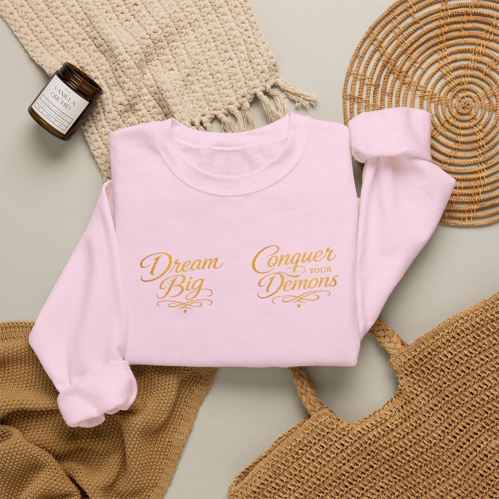 Embrace the Pain Crewneck Sweatshirt — Motivational Graphic Pullover