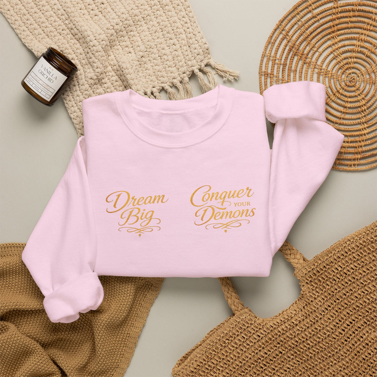 Embrace the Pain Crewneck Sweatshirt — Motivational Graphic Pullover