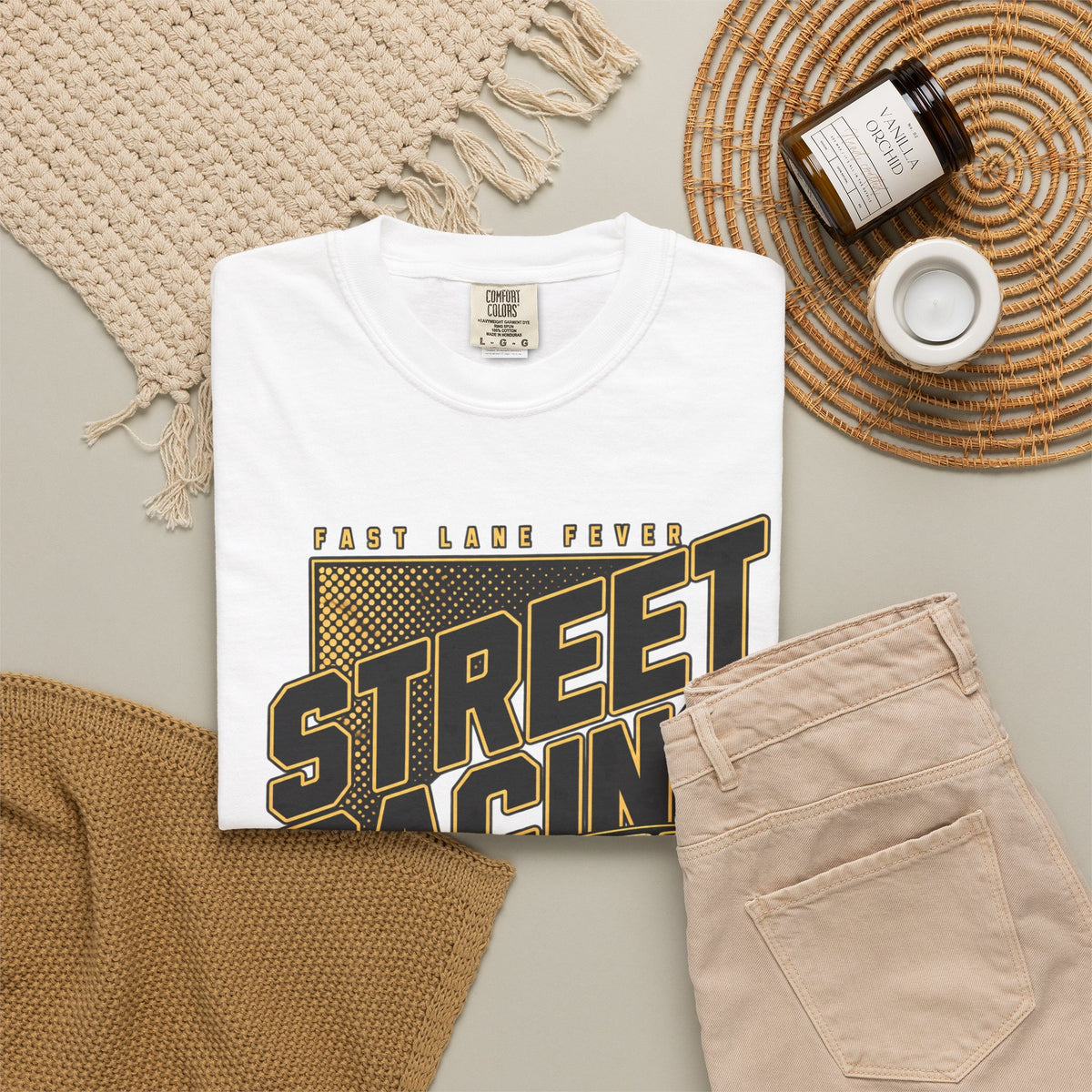 Street Racing Car T-Shirt — Retro Drift Racing Graphic Tee