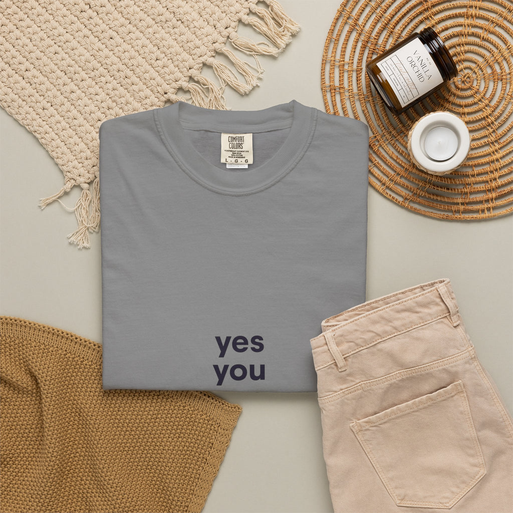 Yes You Can T-Shirt — Minimal Motivational Tee