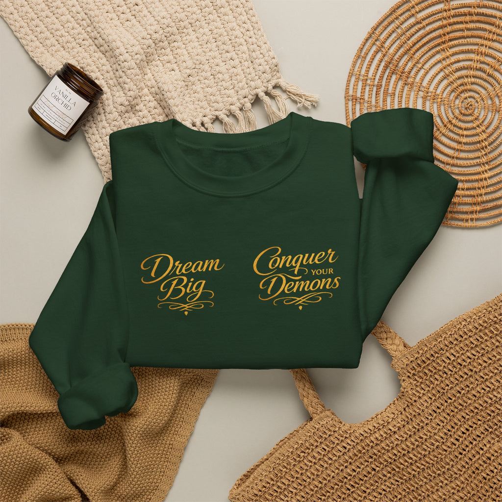 Embrace the Pain Crewneck Sweatshirt — Motivational Graphic Pullover