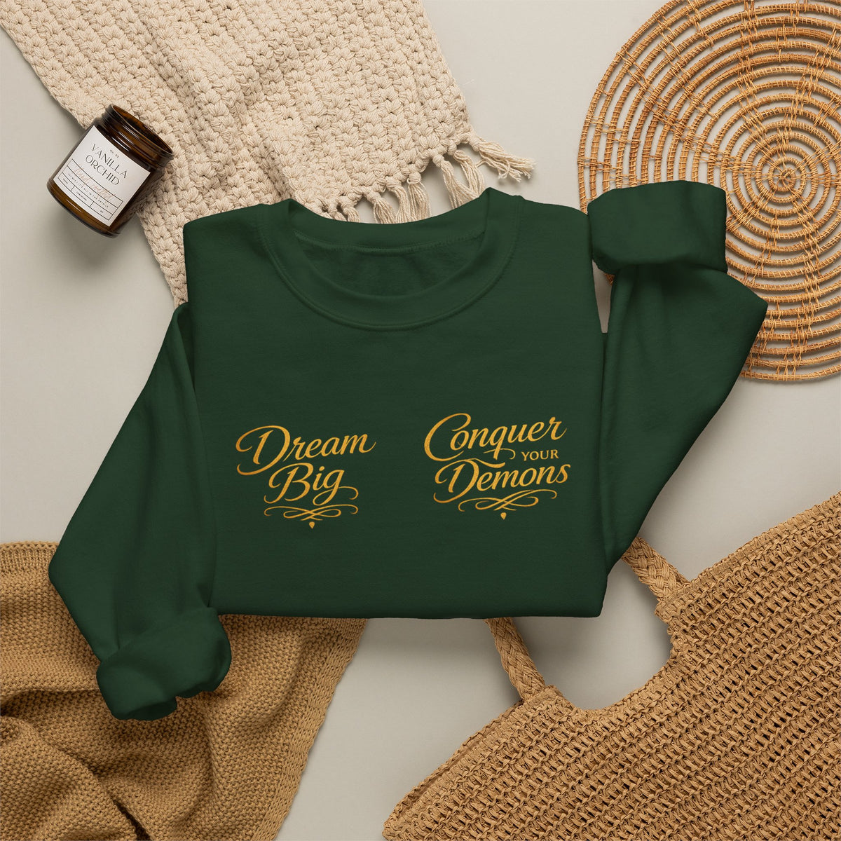 Embrace the Pain Crewneck Sweatshirt — Motivational Graphic Pullover