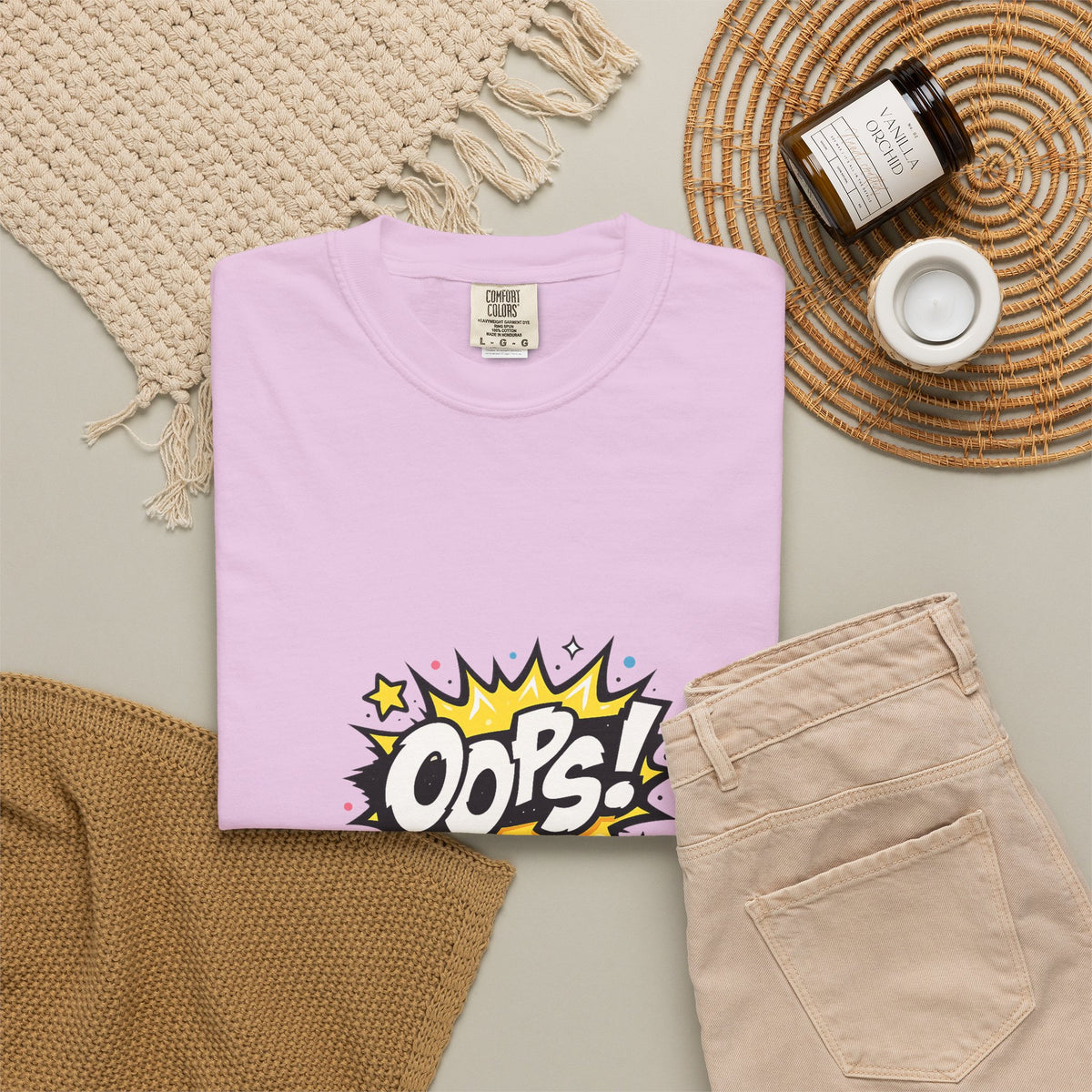 Oops! Comic Graphic T-Shirt — Retro Pop Art Tee