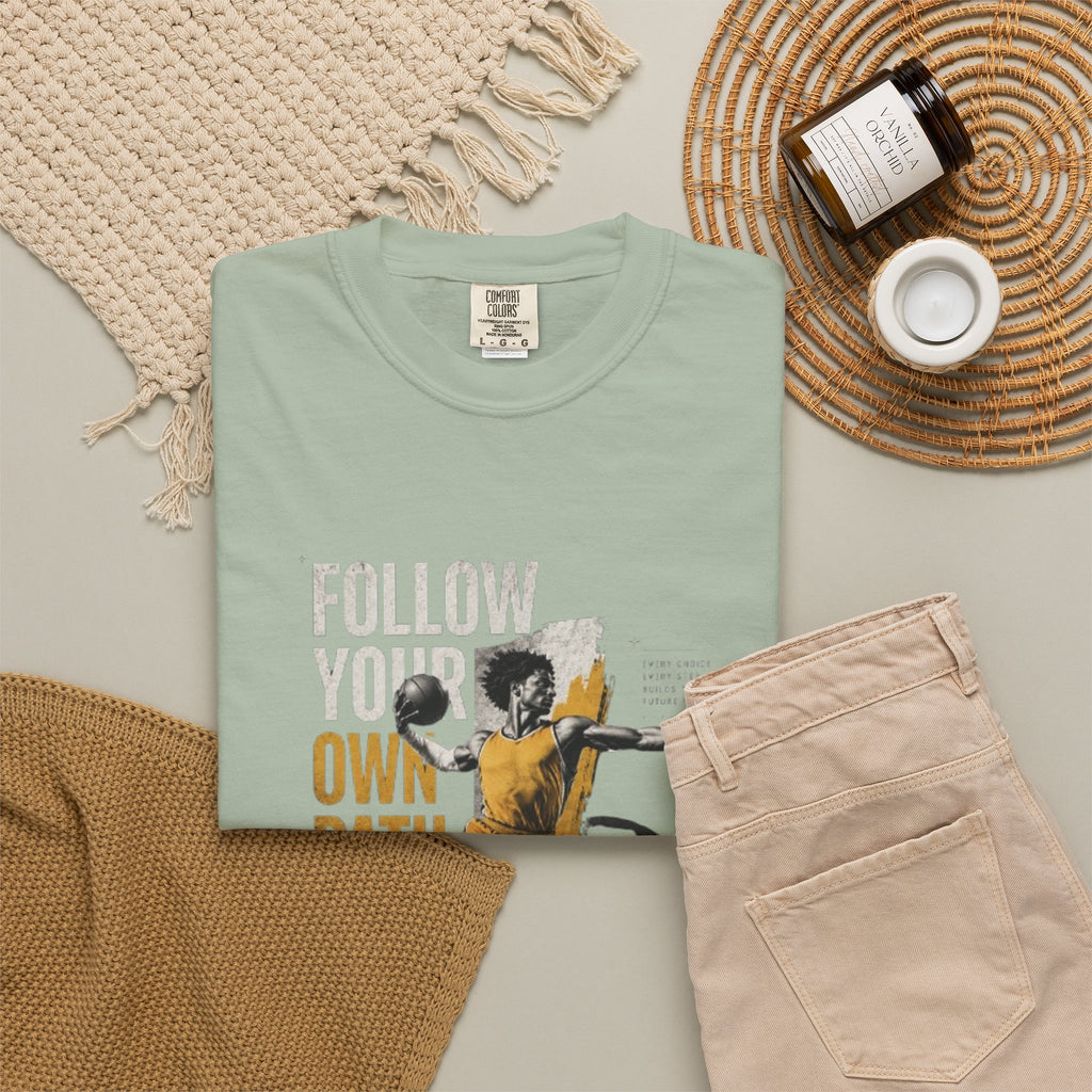 Follow Your Own Path T-Shirt — Inspirational Soccer Player Graphic Tee