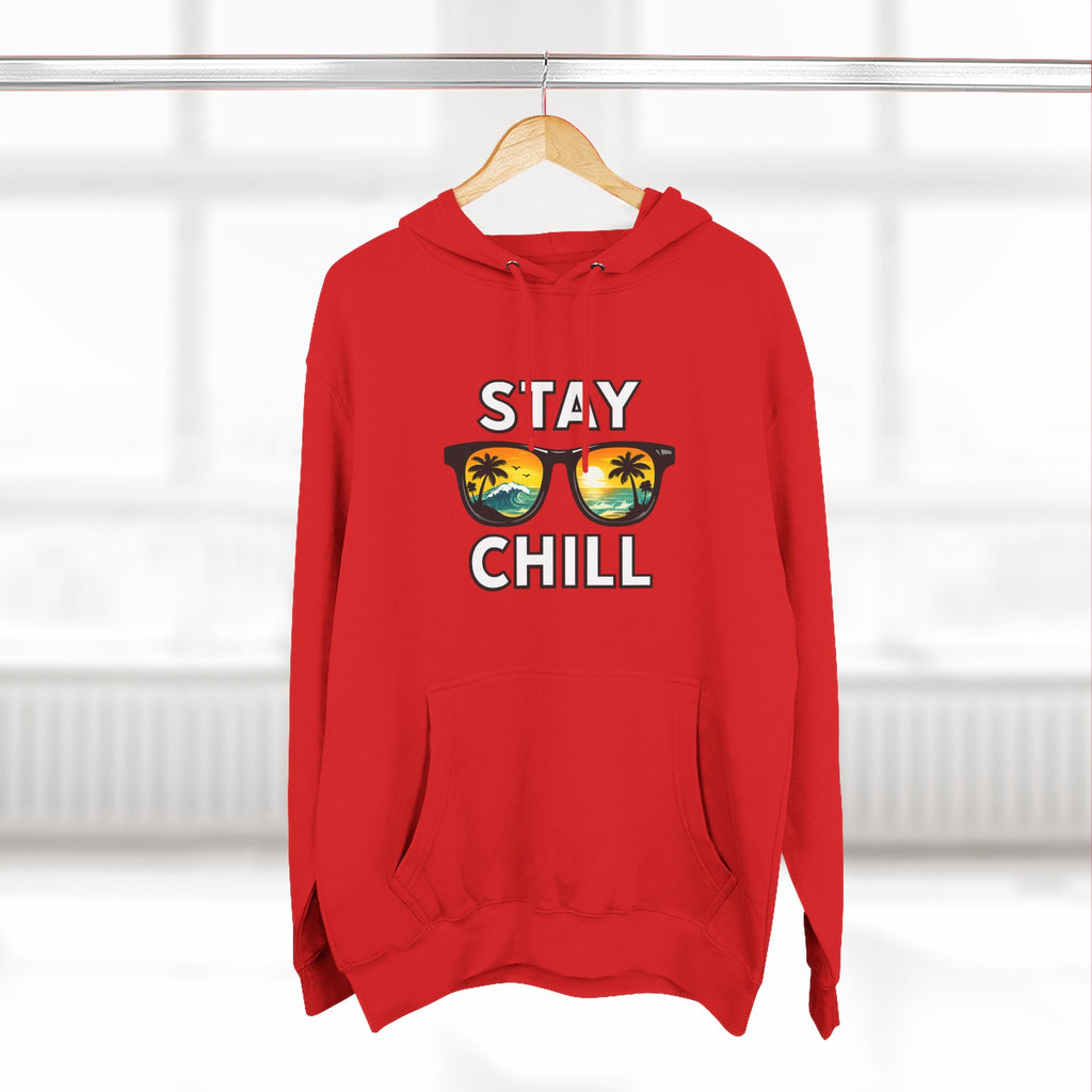 Stay Chill Sunglasses Hoodie — Casual Beach Vibe Pullover