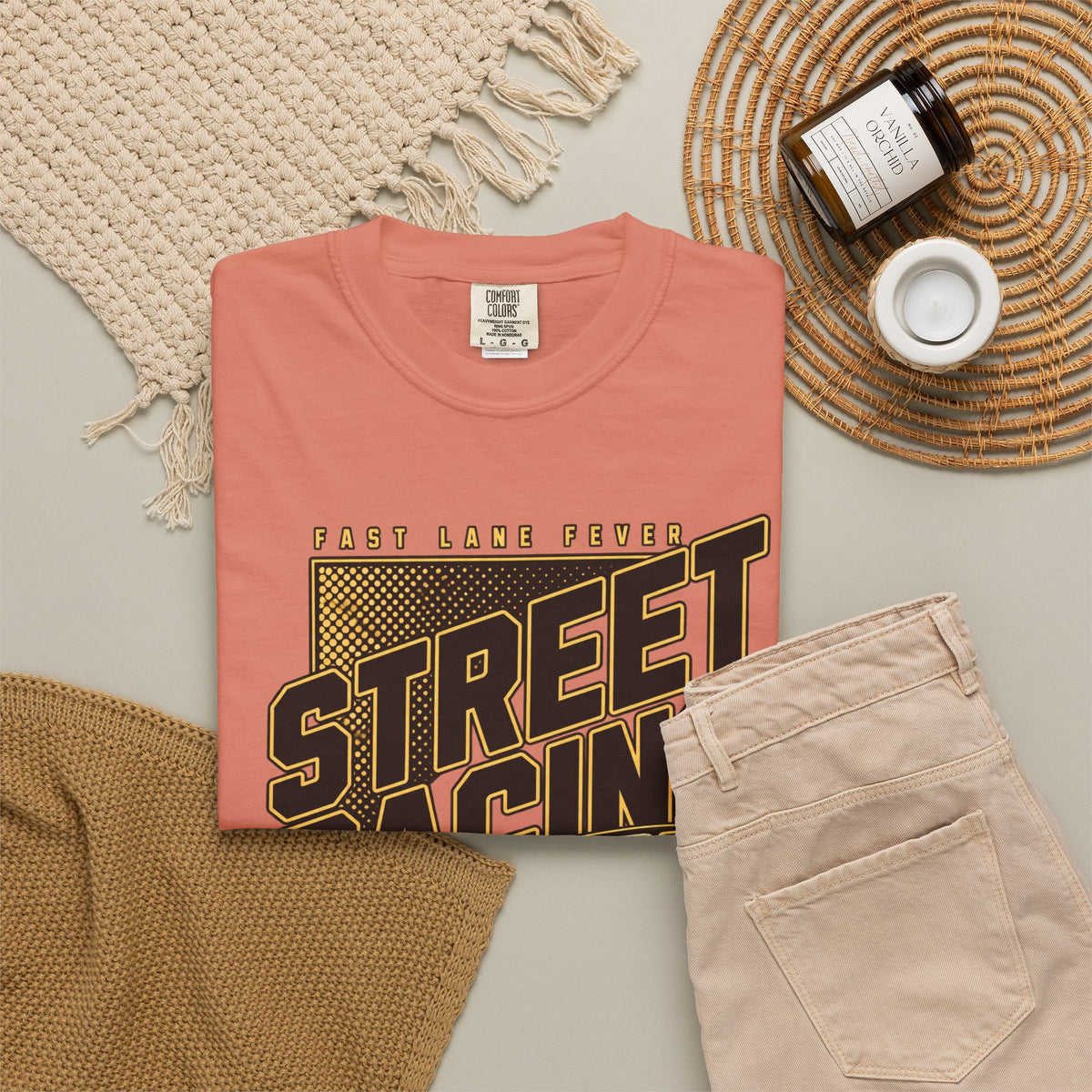 Street Racing Car T-Shirt — Retro Drift Racing Graphic Tee
