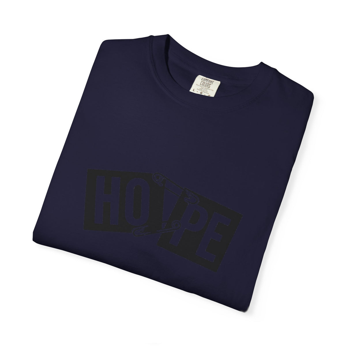 Hope Safety Pin T-Shirt — Graphic 'HOPE' Design