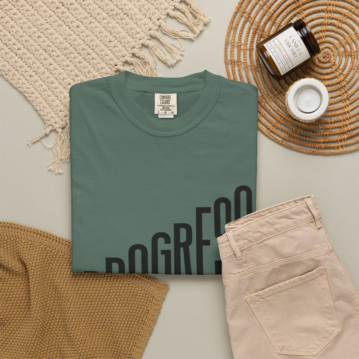 Progress Graphic T-Shirt — Modern Motivational Tee