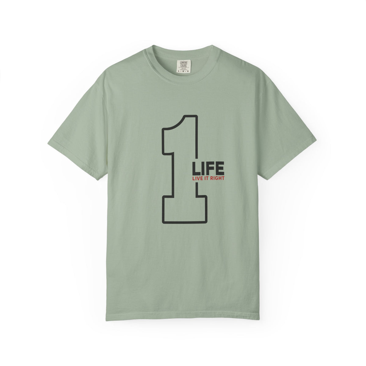 1 Life "Live It Right" T-Shirt — Minimalist Motivational Tee