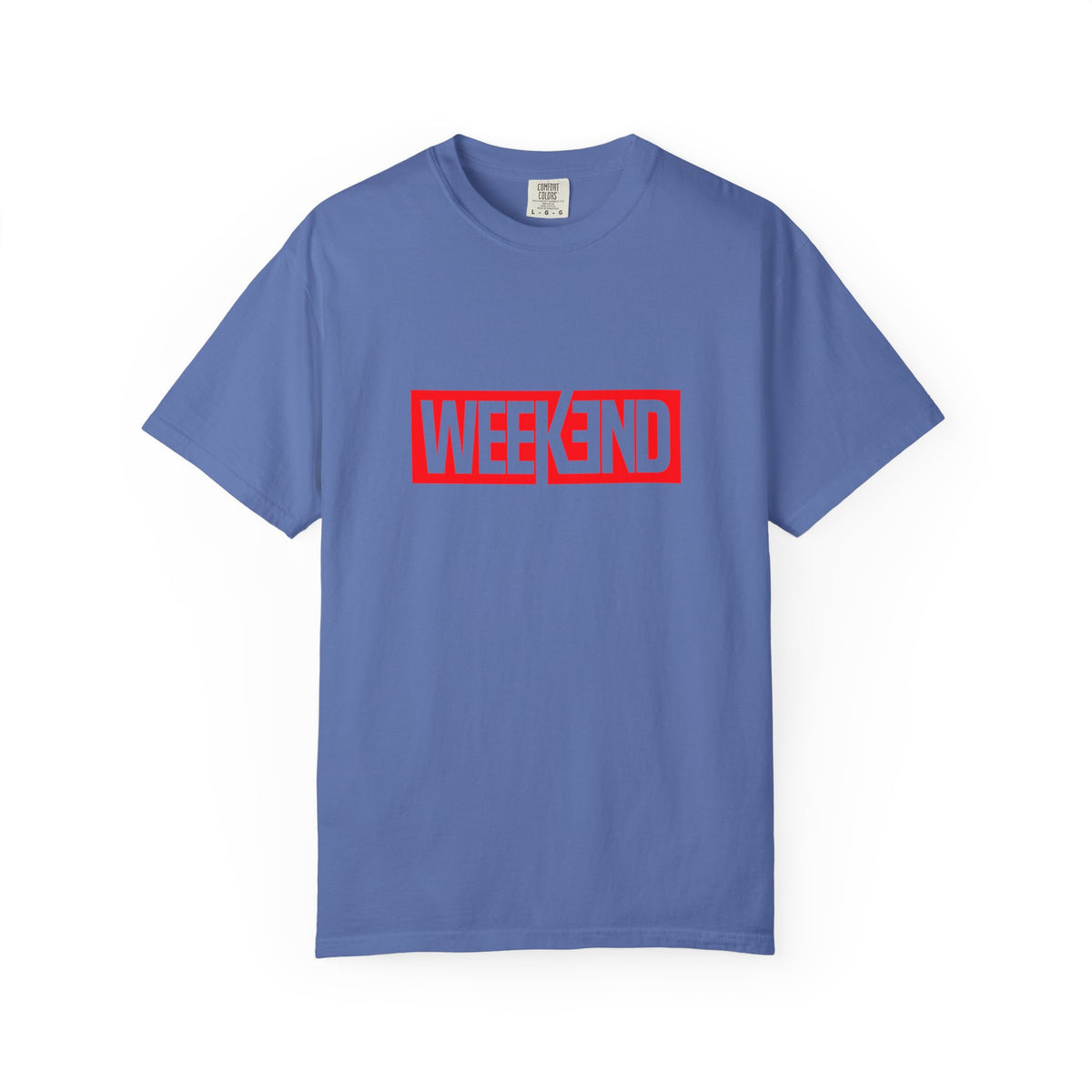 Weekend Box Logo T-Shirt — Retro Red Graphic Tee