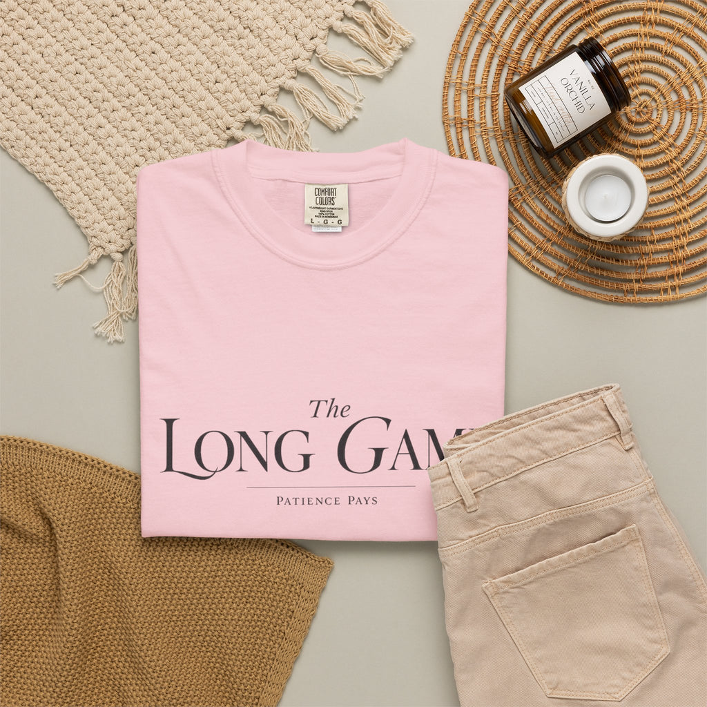 The Long Game T-Shirt — Minimalist Script Tee