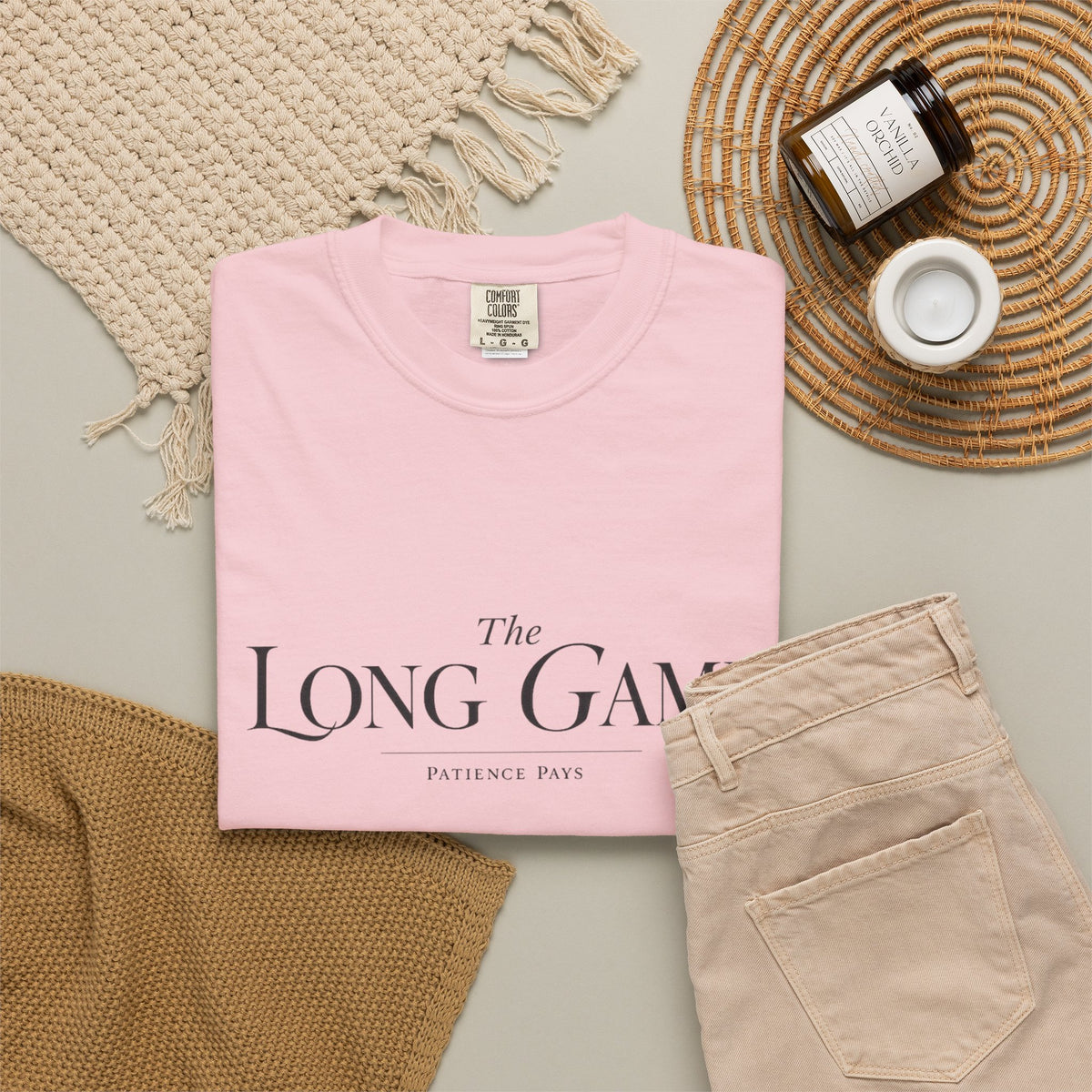 The Long Game T-Shirt — Minimalist Script Tee