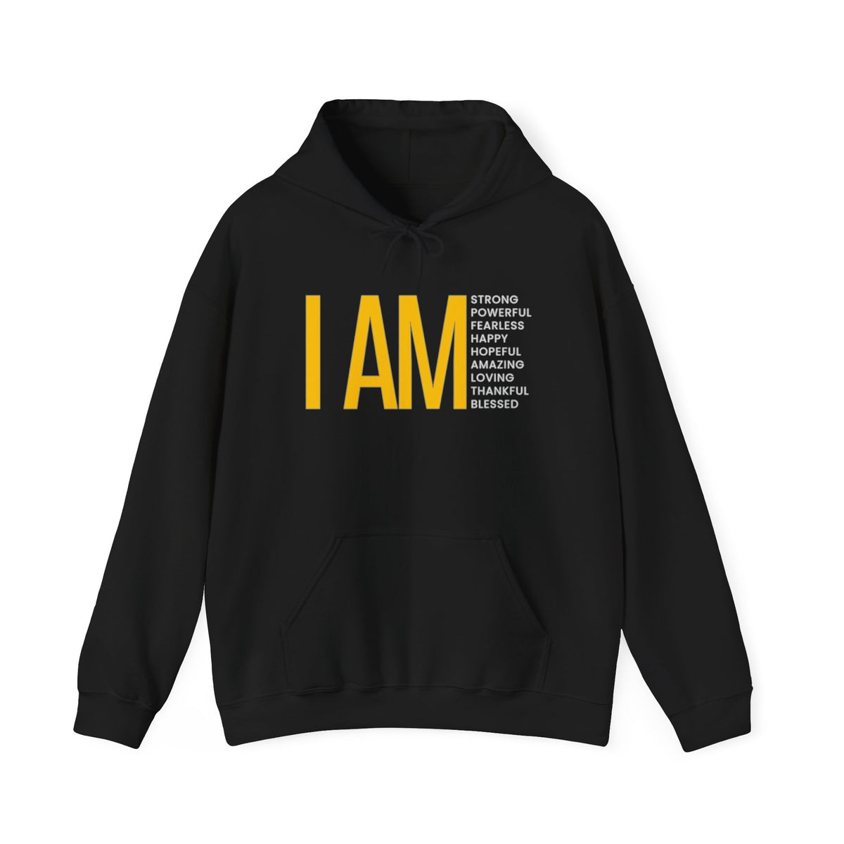 I AM Affirmation Hoodie — Inspirational Self-Love Sweatshirt