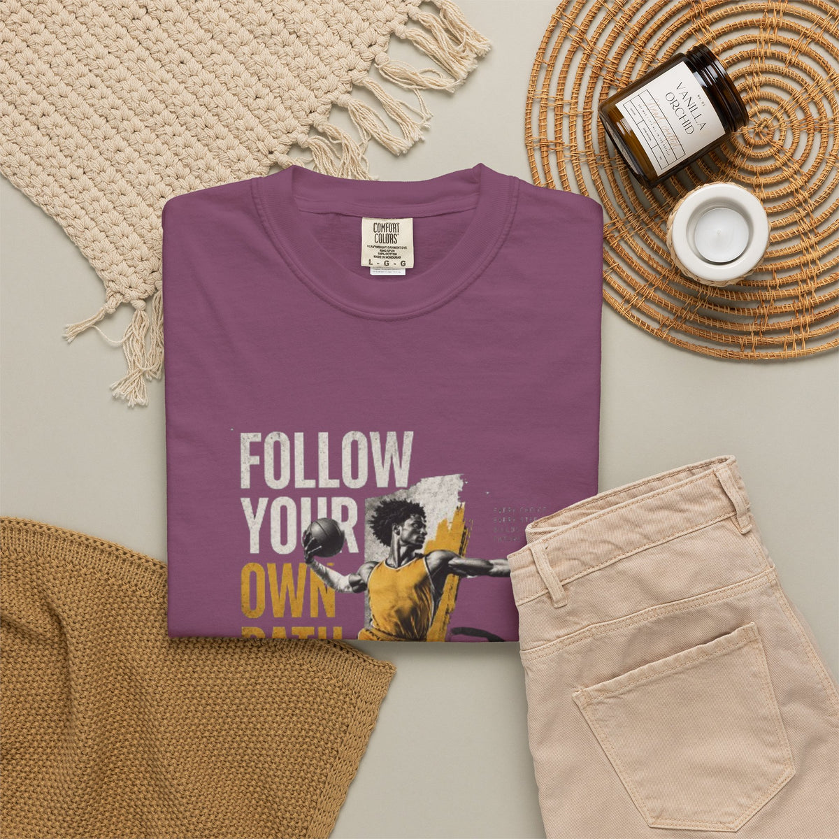 Follow Your Own Path T-Shirt — Inspirational Soccer Player Graphic Tee