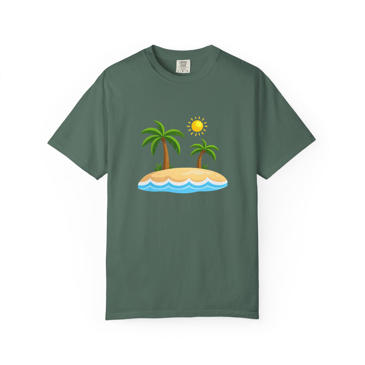 Island Paradise T-Shirt — Tropical Palm Tree Beach Graphic